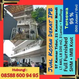 Income 500 Jutaan/thn, Kosan Aktif, 95% Terisi, Dekat IPB, SHM, Nego