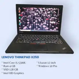 Laptop Thinkpad x250 Core i5