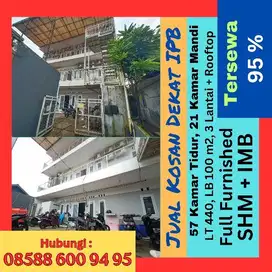 PROFIT LANGSUNG! Kosan Aktif, 95% Tersewa, Dekat IPB, SHM, Strategis
