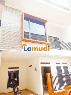 Jual Murah Rumah Modern 2 Lt Bebas Banjir Lokasi Dekat Tol Pondok Kopi