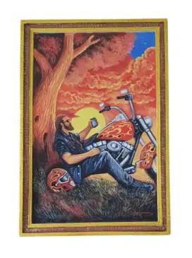 Lukisan harley harley davidson ukuran besar keren keren