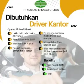 Dibutuhkan Segera Driver Kantor