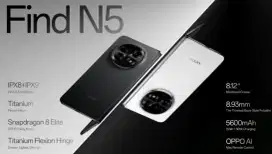 Oppo Find N5 (New) 16/512 Black Garansi Resmi