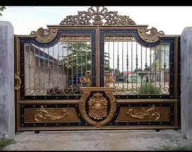 Pagar Cutting, Tangga, Canopy Kanopi, Tralis Teralis, Rangka Atap Baja