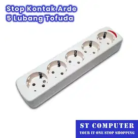 Stop Kontak Arde 5 Lubang Tofuda