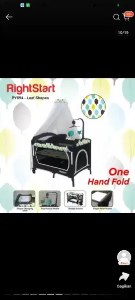 Tempat tidur bayi right start