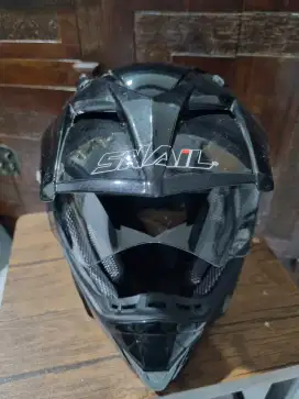 helm full face snail motor cross trail ukuran M