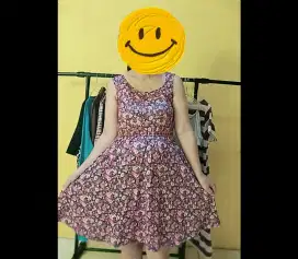 Dress bunga model korea