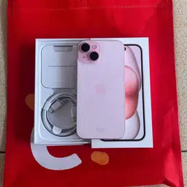 IPhone 15 128 IBox pink bh 100 Garansi February 2026