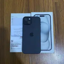 IPhone 15 128 IBox bh 100 Hitam Garansi januari 2026