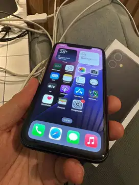 iPhone 11 128Gb full set BELUM PERNAH SERVICE APAPUN 1000% ori bawaan