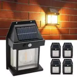 Lampu dinding outdoor solar Cell led 1 lampu