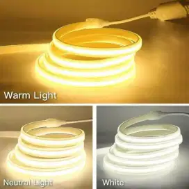 Lampu led strip slang outdoor cob Tampa soket/1 meter