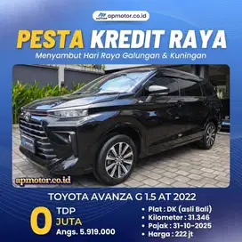 DP 0 RP!! All New Avanza G 1.5 AT 2022 AsBali