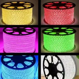 Lampu led strip slang 220 outdoor /1 meter Tampa soket