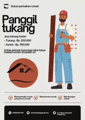 Tukang bangunan harian & borongan