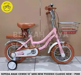 BARU Sepeda Keranjang Anak Cewek 12” 16” 18” Mini NewPhoenix Classic
