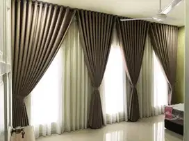 Dijual Gorden Blackout Sekat Klinik Hordeng Pintu Gordyn Vitrase