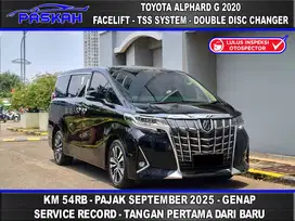 BUNGA=4% PAJAK=SEPTEMBER Km=54k TOYOTA ALPHARD G ATPM 2020 Facelift