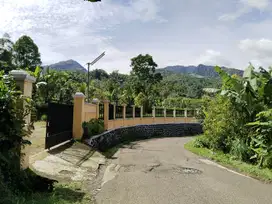 VILA, KOLAM IKAN DAN MATA AIR PRIBADI.  DI KAWASAN WISATA/ PEGUNUNGAN