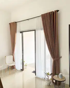 Supplier Gorden Blackout Sekat Klinik Hordeng Pintu Gordyn Vitrase