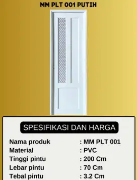 Pintu kamar mandi PVC