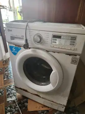 Lg inverter direct drive 7kg front washing machine kondisi apa adanya