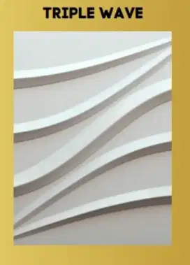 3D Wallpanel bahan gypsum