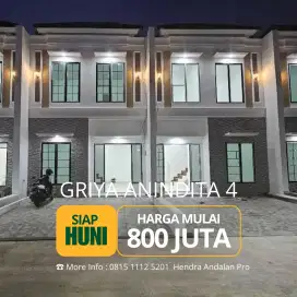 RUMAH CLUSTER TANPA DP SIAP HUNI