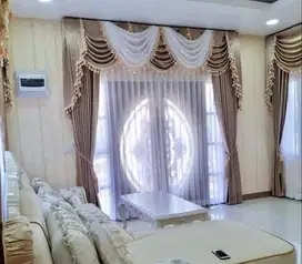 Termewah Gorden Blackout Sekat Klinik Hordeng Pintu Gordyn Vitrase