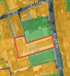 Tanah Komersial 5300 m2 SHM Area Kemang, Jakarta Selatan