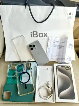 iPhone 15 Pro iBox garansi Okt 2025