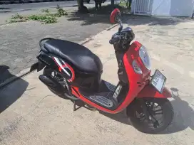 HONDA SCOOPY MERAH HITAM 2024 KM 5080