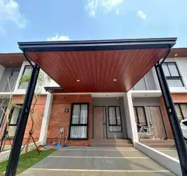 Kanopi Besi Hollow Kombinasi Plafon pvc