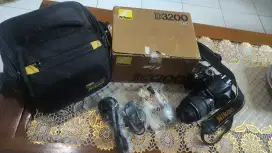 Camera DSLR Nikon D3200 Full set lengkap