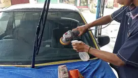 POLES KACA MOBIL BARET DAN FLAK BEKAS OBAT JAMUR