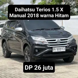 Daihatsu Terios 1.5 X Manual 2018 warna Hitam