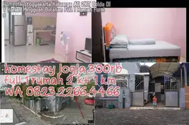 Homestay Yogyakarta Keluarga AC 2KT Polda DIY Harian Mingguan Bulanan
