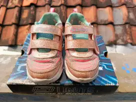 Sepatu anak Skechers Light Pink/Turquoise
