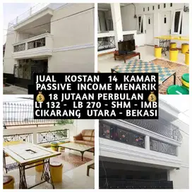 JUAL KOS KOST KOSAN KOSTAN 14 KAMAR PERUMAHAN DI CIKARANG UTARA BEKASI
