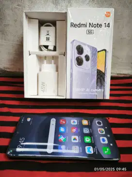 Redmi Note 14 5G 12/512 Fullset ori segel garansi On