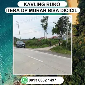 SATU SATUNYA KAVLING RUKO ITERA DI PINGGIR DUA JALUR YANG UDAH DI COR