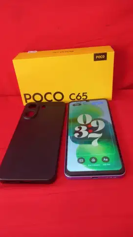 Poco C65 ram 6gb+6/128gb lengkap mulus segel bonus layar poni 6,5