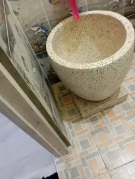 Bak Mandi Terazzo mewah - diameter 43cm , tinggi 55cm
