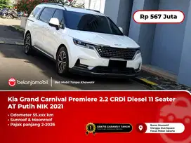 Kia Grand Carnival Premiere 2.2 CRDi 11 Seater AT Putih 2021/2022