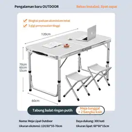 meja lipat dan bangku