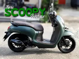 New Scoopy Prestigse 2023 Green Matte Odo Minim Mesin Halus Joss