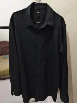 Kemeja job hitam size L