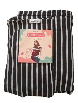 Gendongan Bayi Basic Garis Stretchy Wrap Malilkids