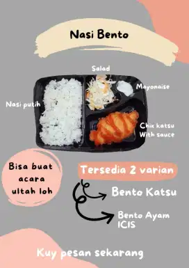 Ready macam2 bento siap.kirim